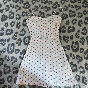 Reformation roses mini dress